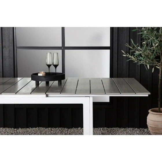 Levels Havebord grå 240 x 100 x 75 cm