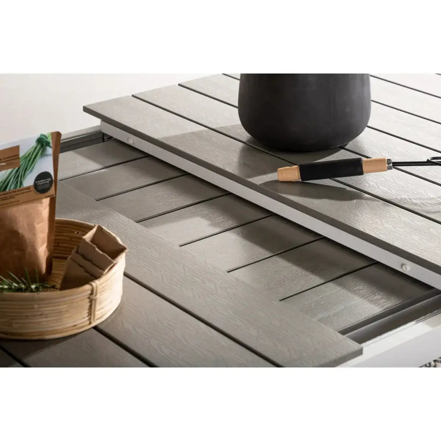 Levels Havebord hvid 310 x 100 x 75 cm