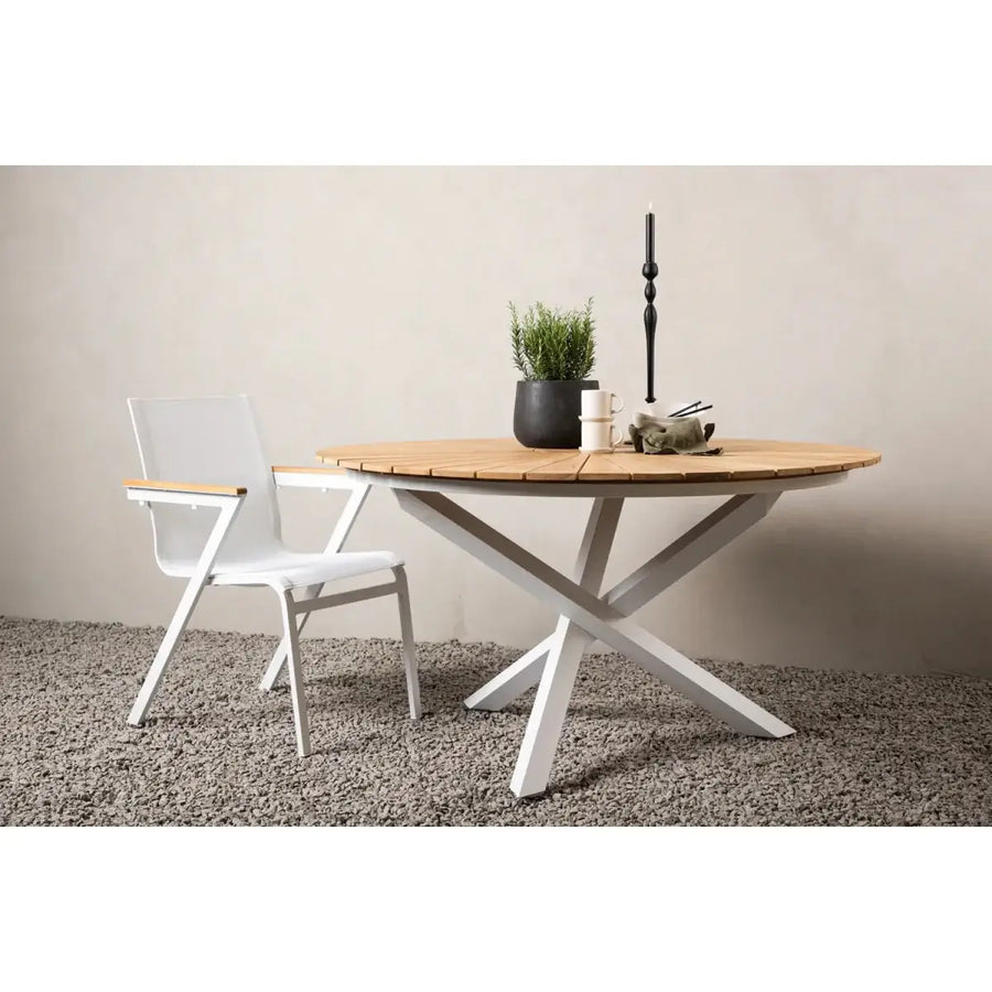 Mexico Havebord hvid 140 x 75 cm