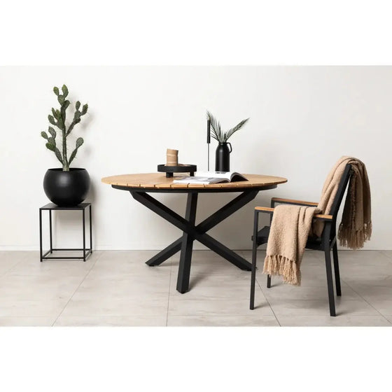 Mexico Havebord sort 140 x 75 cm