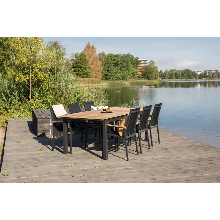 Mexico Havebord sort 240 x 90 x 75 cm