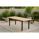 Mexico Havebord sort 240 x 90 x 75 cm