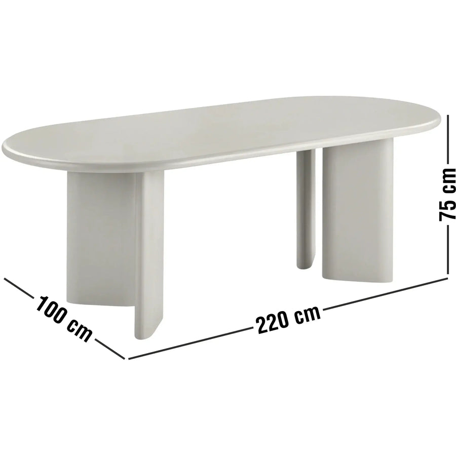 Nagano Spisebord 220 x 100 x 75 cm 7