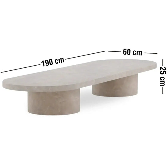 Narvik Sofabord 190 x 60 x 25 cm
