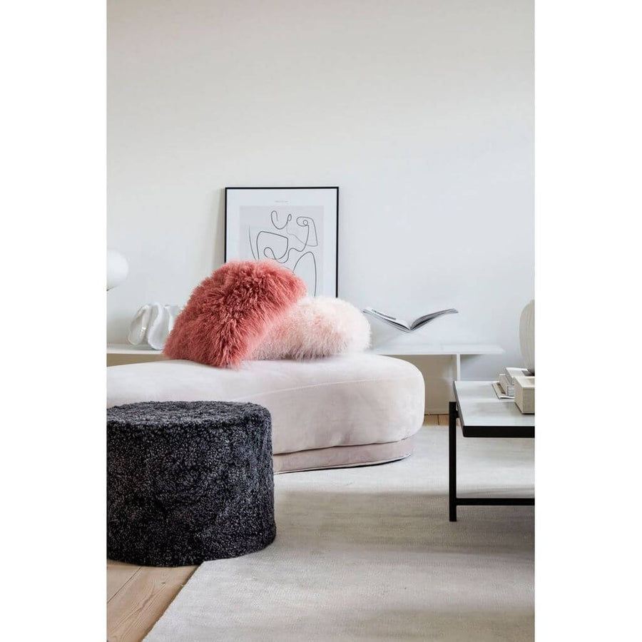 Natures Collection Puf Ø44 x H33 cm Lammeskind 13