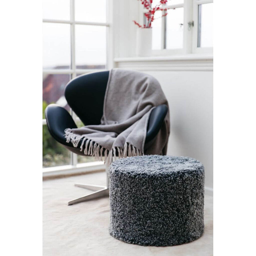 Natures Collection Puf Ø44 x H33 cm Lammeskind 17