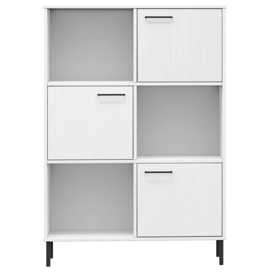 OSLO Reol i Hvid 90 x 35 x 128,5 cm