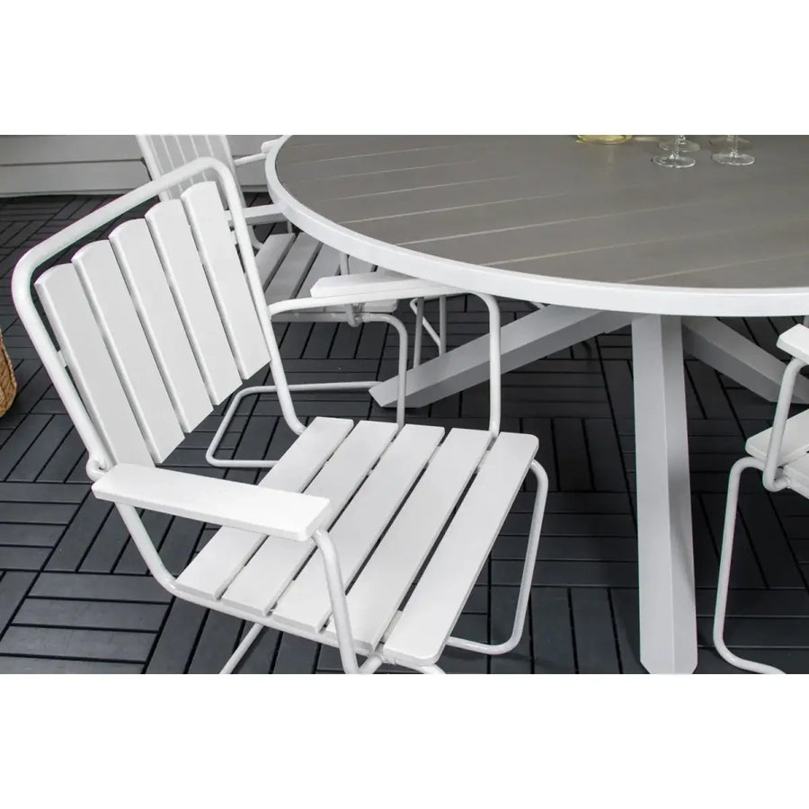 Parma Havebord hvid 140 x 73 cm