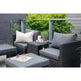 Quad Loungehavesæt med 2 stk. loungehvilestole inkl. fodskamler og loungebord