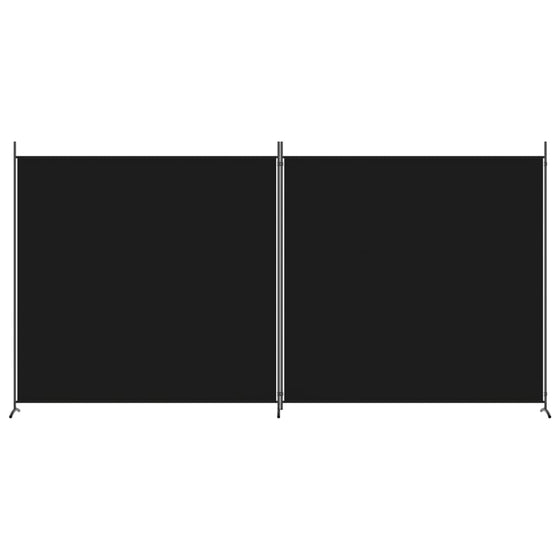 Rumdeler 2-Panels 348 x 180 cm Sort