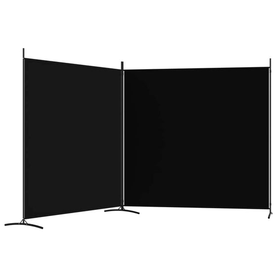 Rumdeler 2-Panels 348 x 180 cm Sort