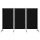 Rumdeler 3-Panels 260 x 180 cm Sort