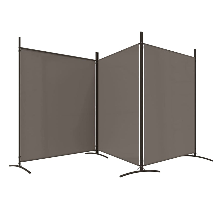 Rumdeler 3-Panels 525 x 180 cm Antracitgrå