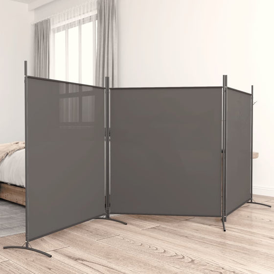 Rumdeler 3-Panels 525 x 180 cm Antracitgrå
