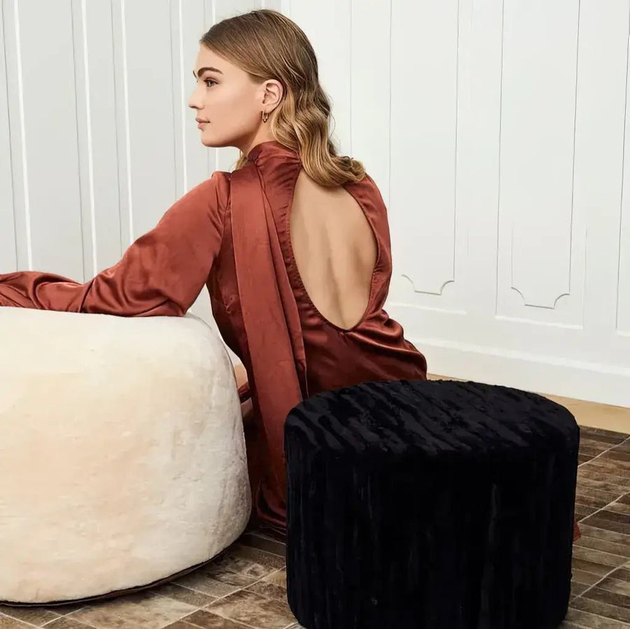 Rund Moccasin Puf 55 x 36 cm 9