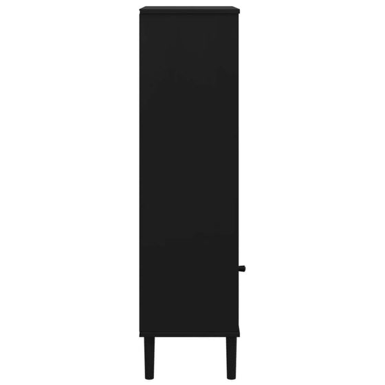 SENJA Reol i Sort 60 x 35 x 130 cm