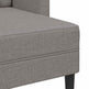 Sofa 2 Pers. Med Chaiselong 125 cm Stof Gråbrun
