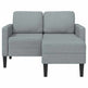 Sofa 2 Pers. Med Chaiselong 125 cm Stof Lysegrå