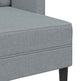 Sofa 2 Pers. Med Chaiselong 125 cm Stof Lysegrå