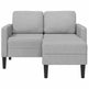 Sofa 2 Pers. Med Chaiselong 125 cm Stof Skygrå