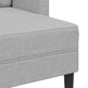 Sofa 2 Pers. Med Chaiselong 125 cm Stof Skygrå