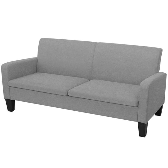 Sofa 3 Pers. 180 x 65 x 76 cm Lysegrå