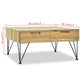 Sofabord 80 x 80 x 40 cm Teaktræ