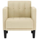 Sofastol Med Armlæn 53 cm Stof Cremefarvet
