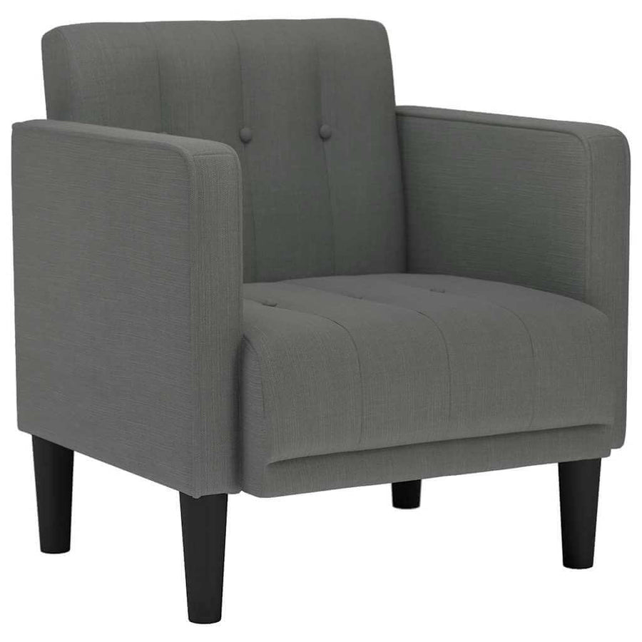 Sofastol Med Armlæn 53 cm Stof Mørkegrå