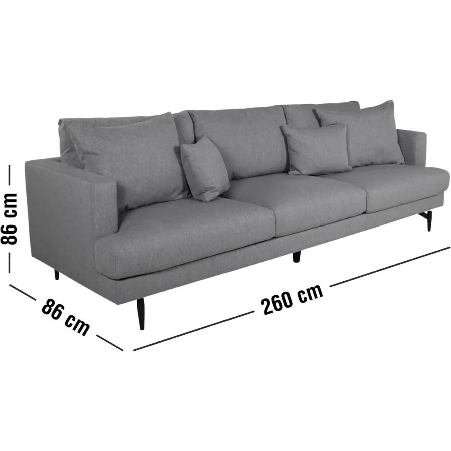 Sofia 3 pers Sofa grå