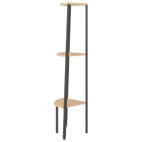 Stigereol Med 3 Hylder 45,5 x 31,5 x 120 cm Lysebrun/Sort