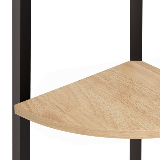 Stigereol Med 3 Hylder 45,5 x 31,5 x 120 cm Lysebrun/Sort
