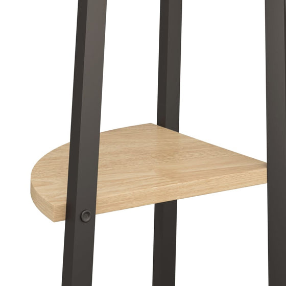 Stigereol Med 3 Hylder 45,5 x 31,5 x 120 cm Lysebrun/Sort