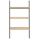 Stigereol Med 3 Hylder 64 x 34 x 116 cm Lysebrun/Sort