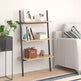 Stigereol Med 3 Hylder 64 x 34 x 116 cm Lysebrun/Sort