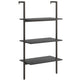 Stigereol Med 3 Hylder 64 x 35 x 120,5 cm Sort