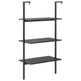 Stigereol Med 3 Hylder 64 x 35 x 120,5 cm Sort