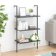 Stigereol Med 3 Hylder 64 x 35 x 120,5 cm Sort