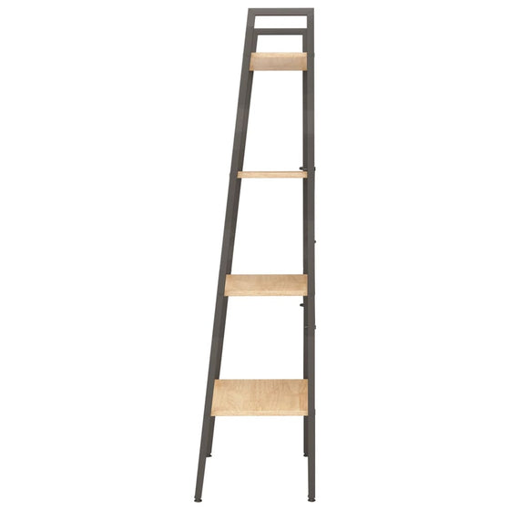 Stigereol Med 4 Hylder 56 x 35 x 140 cm Lysebrun/Sort