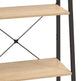 Stigereol Med 4 Hylder 56 x 35 x 140 cm Lysebrun/Sort