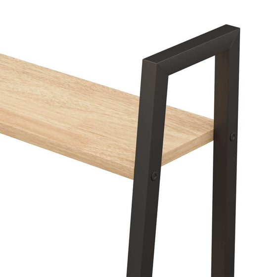 Stigereol Med 4 Hylder 56 x 35 x 140 cm Lysebrun/Sort