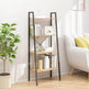 Stigereol Med 4 Hylder 56 x 35 x 140 cm Lysebrun/Sort