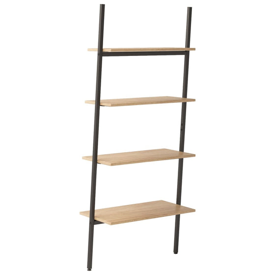 Stigereol Med 4 Hylder 64 x 34 x 150,5 cm Lysebrun/Sort