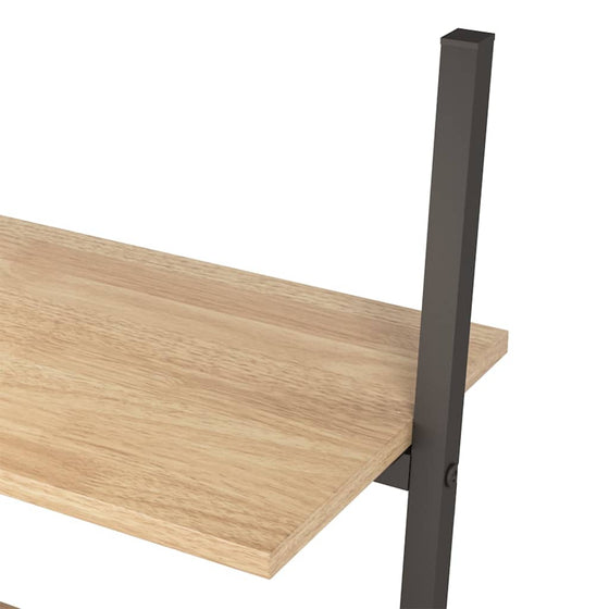 Stigereol Med 4 Hylder 64 x 34 x 150,5 cm Lysebrun/Sort