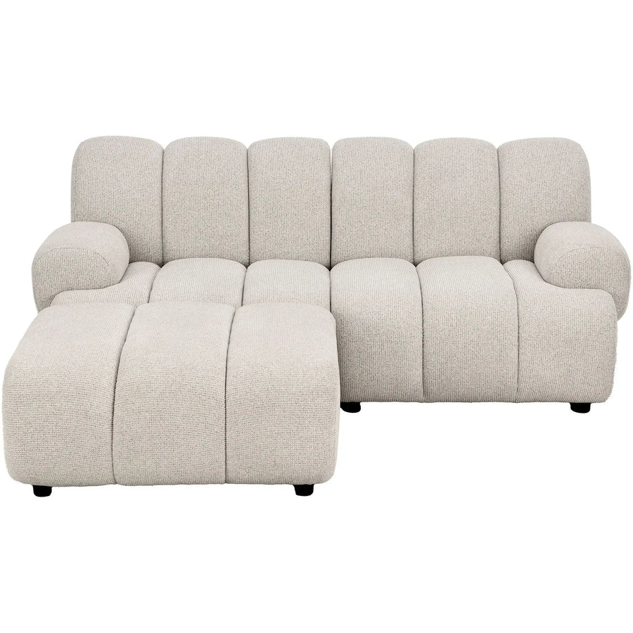 Taza 2,5 pers. venstrevendt modulsofa med pufafslutning