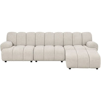 Taza højrevendt modulsofa med pufafslutning