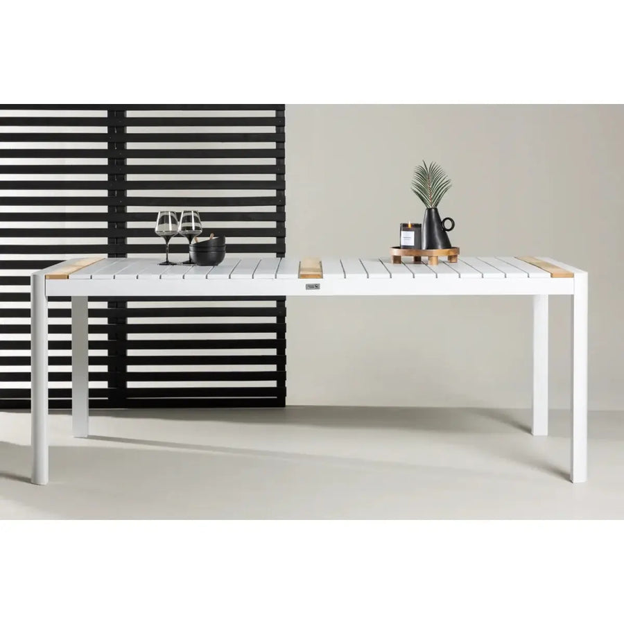 Togo Havebord hvid 200 x 100 x 75 cm