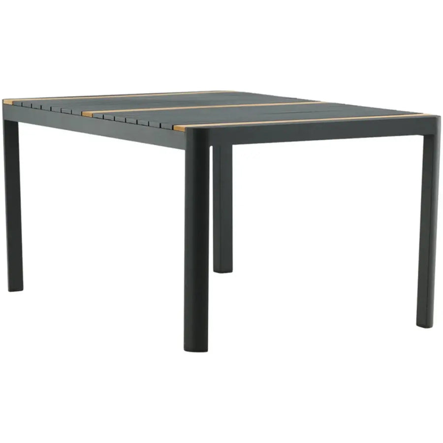 Togo Havebord sort 200 x 100 x 75 cm