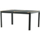 Togo Havebord sort 200 x 100 x 75 cm