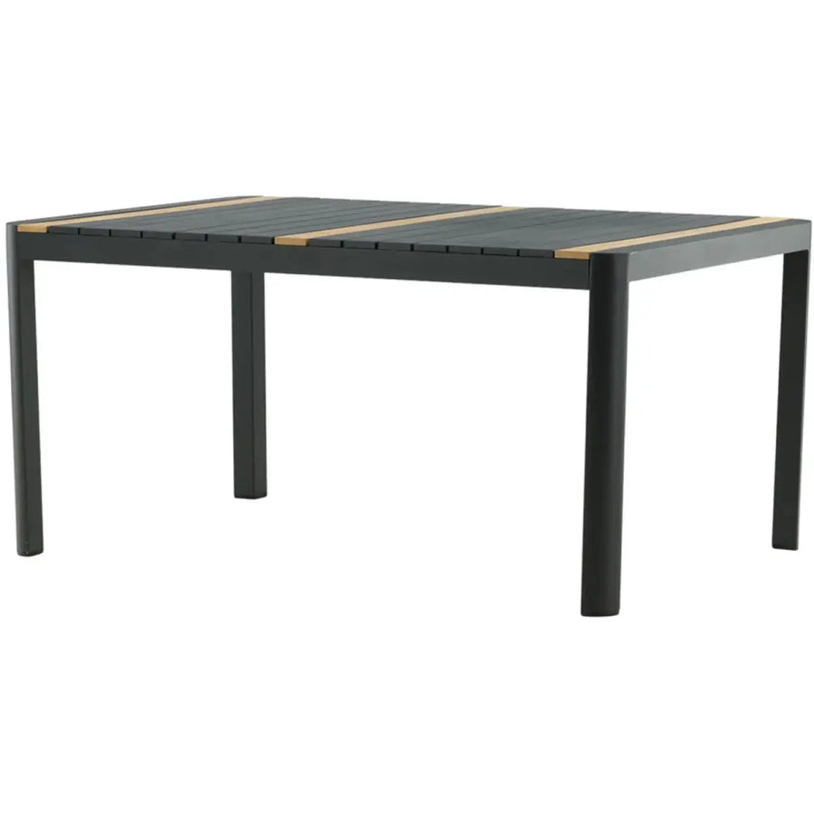 Togo Havebord sort 200 x 100 x 75 cm